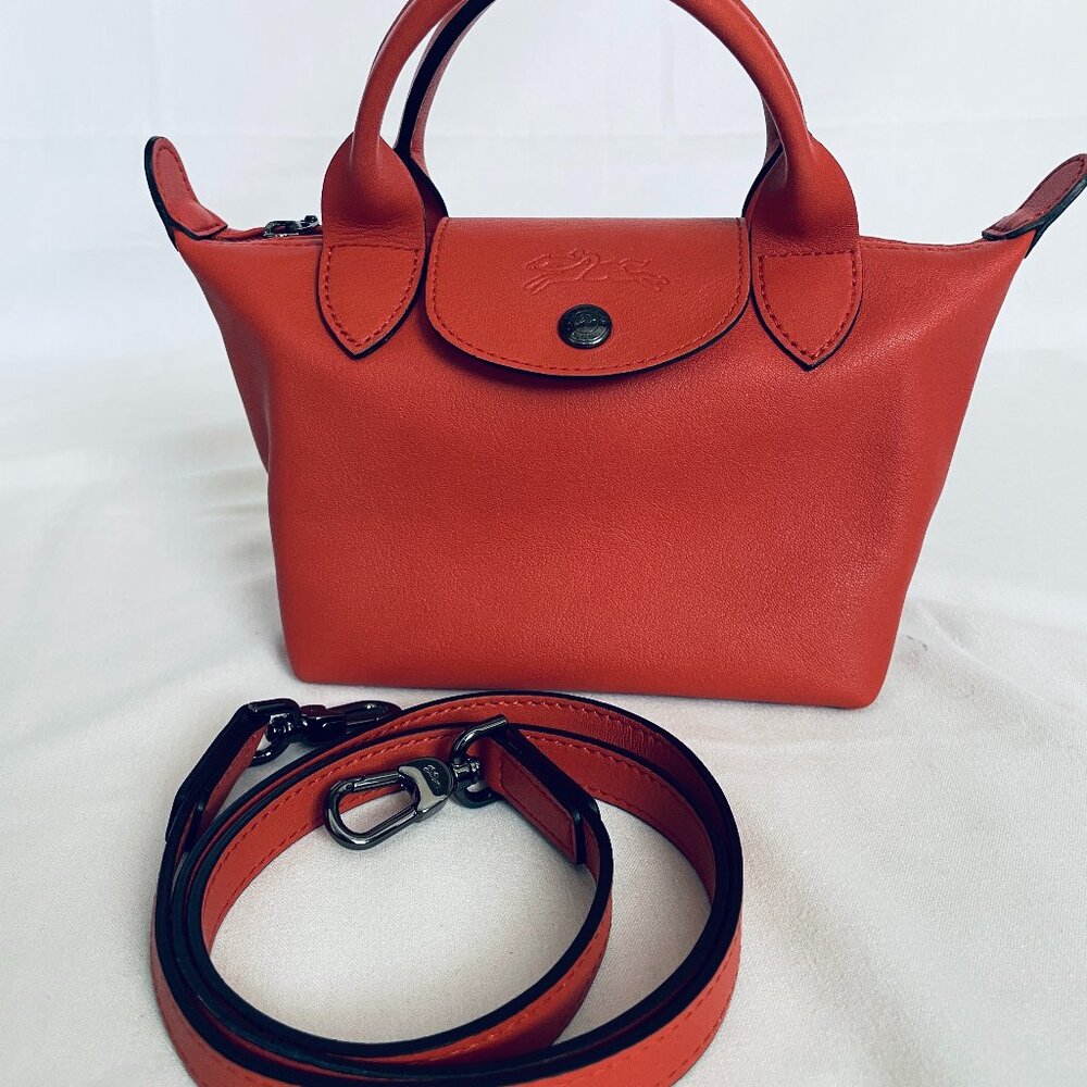 Longchamp Le Pliage extra small crossbody leather bag